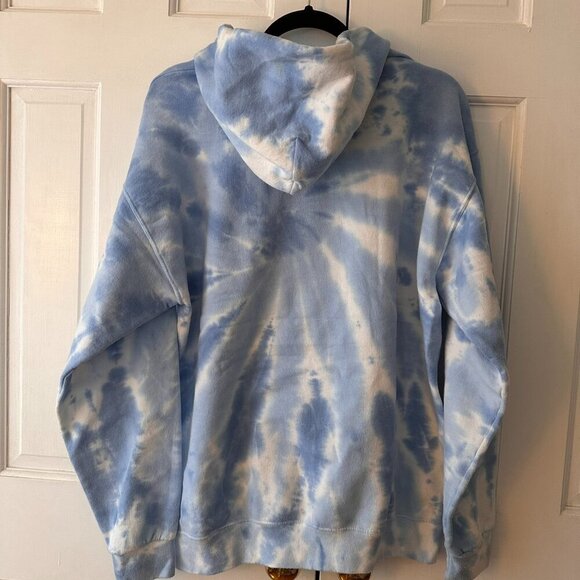 Artist Union Blue Tie-dye Japanese Chery Blossom  Sweatshirt - Size Large - Picture 2 of 3